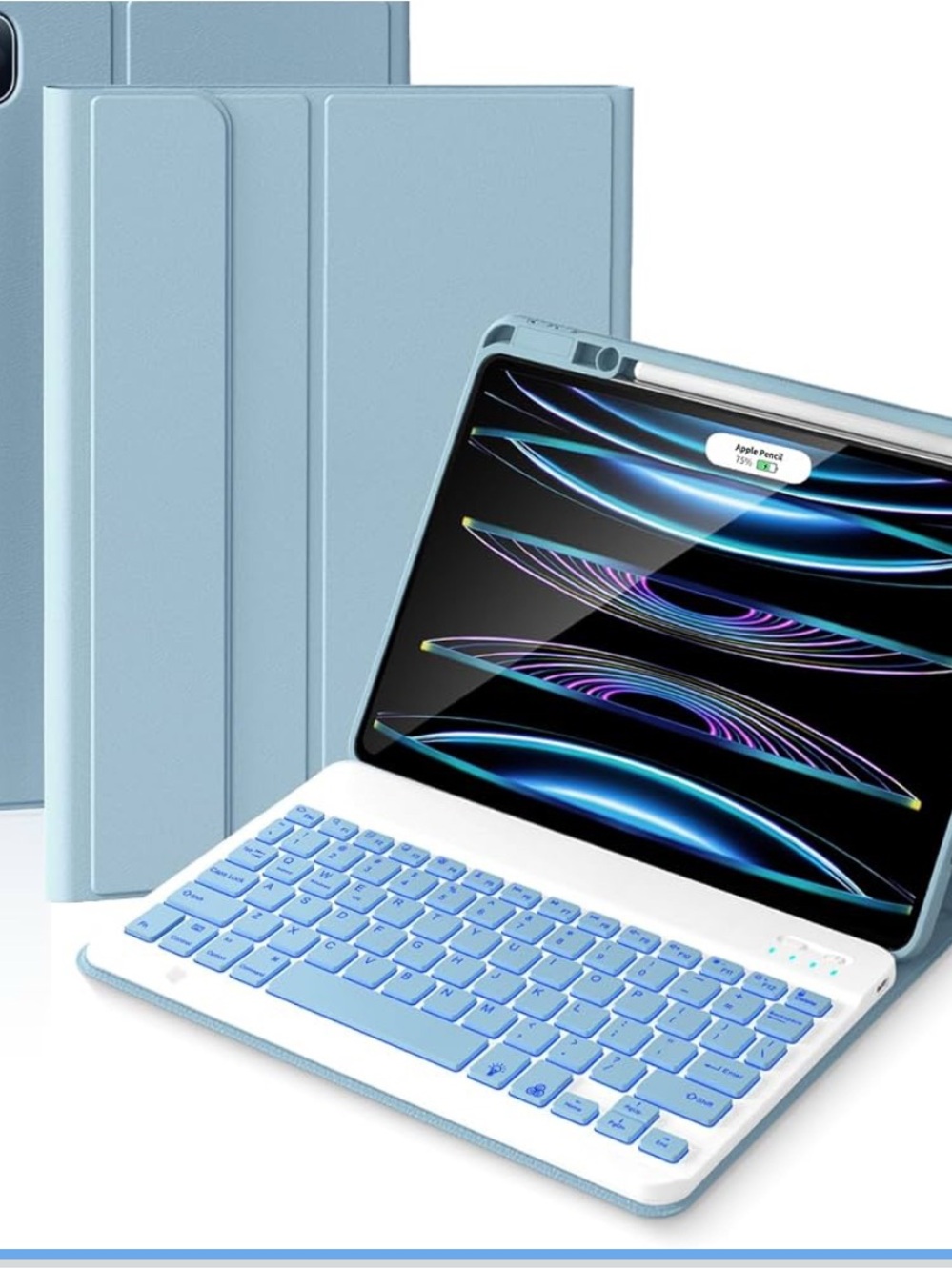 Keyboard Case for iPad Air 11-inch and iPad Pro 11-inch Blue